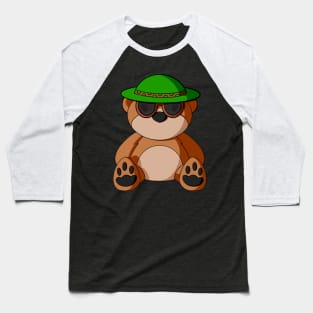 Summer Cool Teddy Bear Baseball T-Shirt